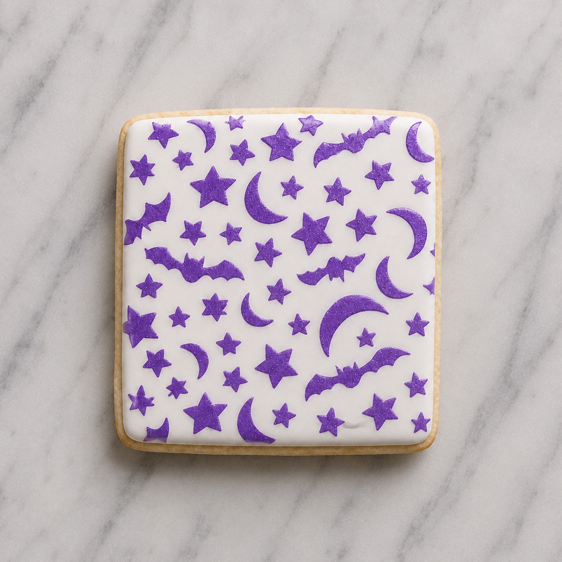 Batty Night Cookie Stencil bakeartstencil