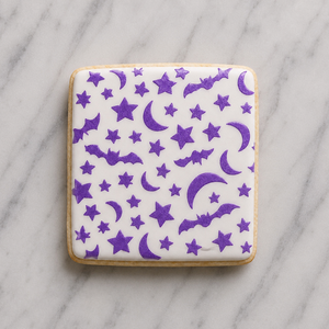 Batty Night Cookie Stencil bakeartstencil