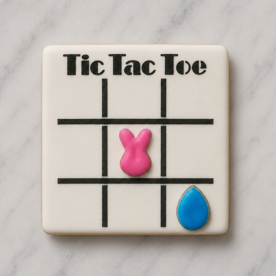 Holiday Tic Tac Toe Cookie Bundle bakeartstencil
