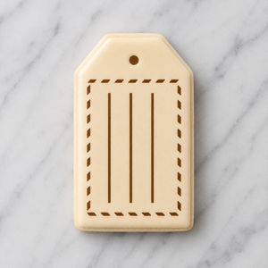 Luggage Tag Cookie Stencil bakeartstencil