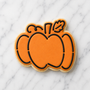 Harvest Pumpkin Cookie Cutter and Stencil Set bakeartstencil