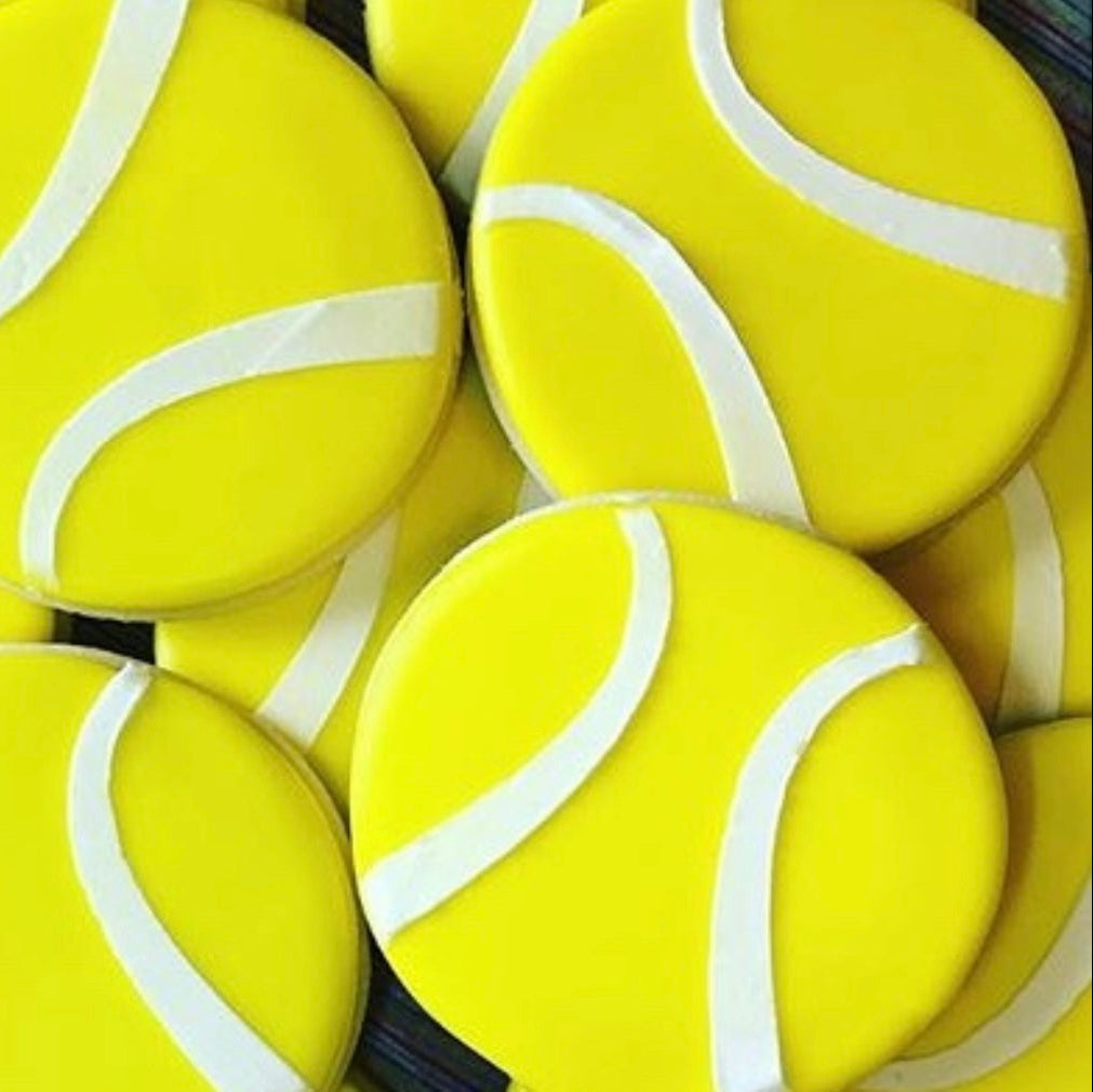 Tennis Ball Cookie Stencil bakeartstencil