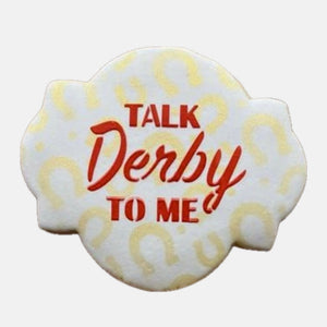 Talk Derby To Me Cookie Stencil bakeartstencil