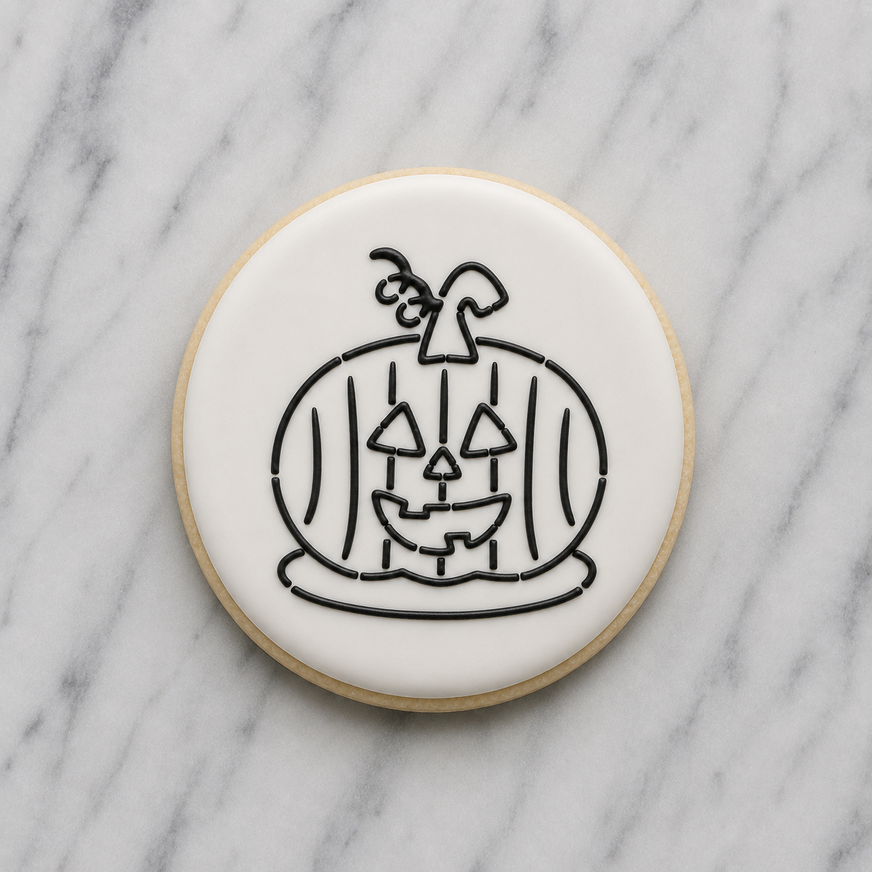 Cute Pumpkin PYO Cookie Stencil bakeartstencil