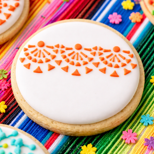 Fiesta Edger Cookie Stencil bakeartstencil