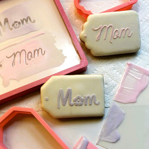 Straight Tag Cookie Cutter bakeartstencil