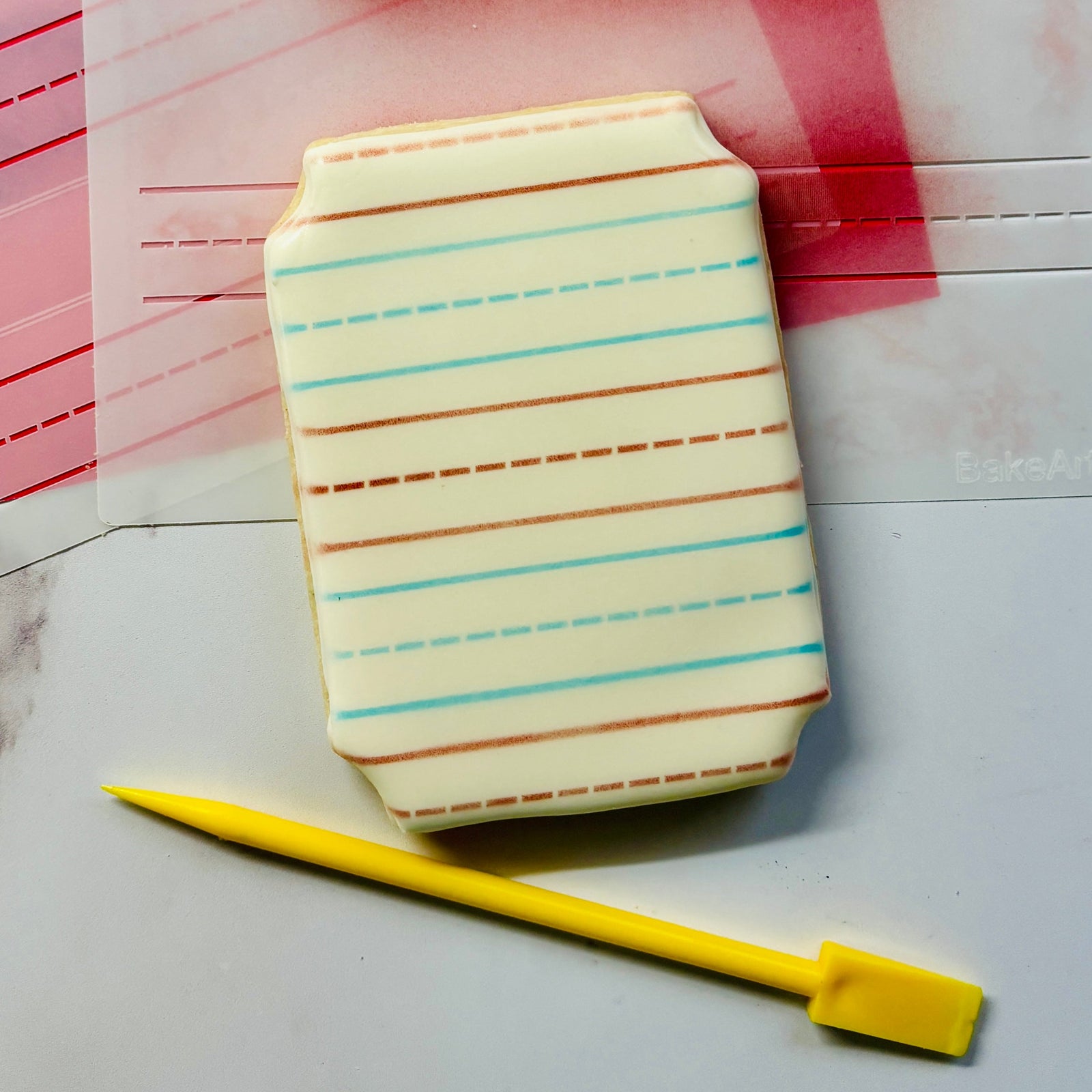 Preschool Paper Cookie Stencil bakeartstencil