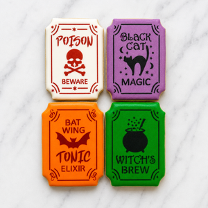 Potion Label Cookie Cutter and Stencil Set bakeartstencil