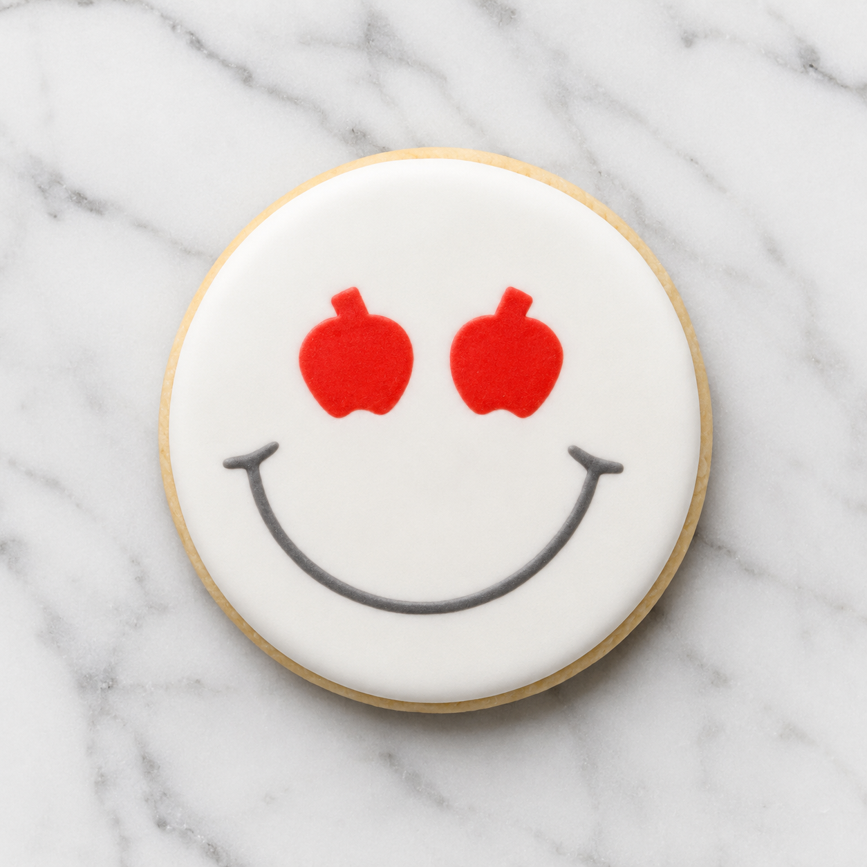 Apples Smiley Face Cookie Stencil bakeartstencil