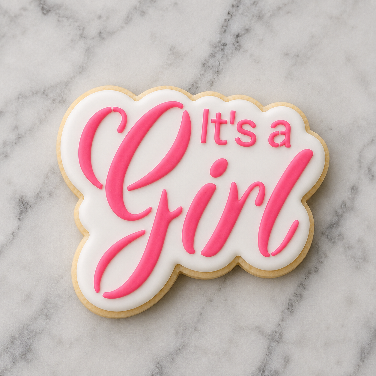 It's a Girl Cookie Cutter and Stencil bakeartstencil
