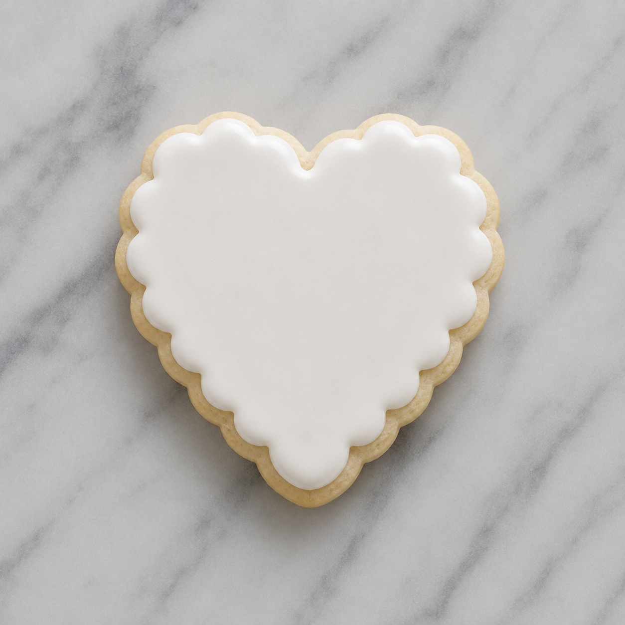 Heart Scalloped Cookie Cutter bakeartstencil