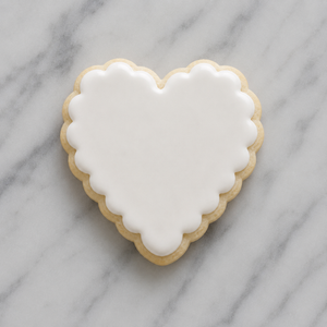 Heart Scalloped Cookie Cutter bakeartstencil