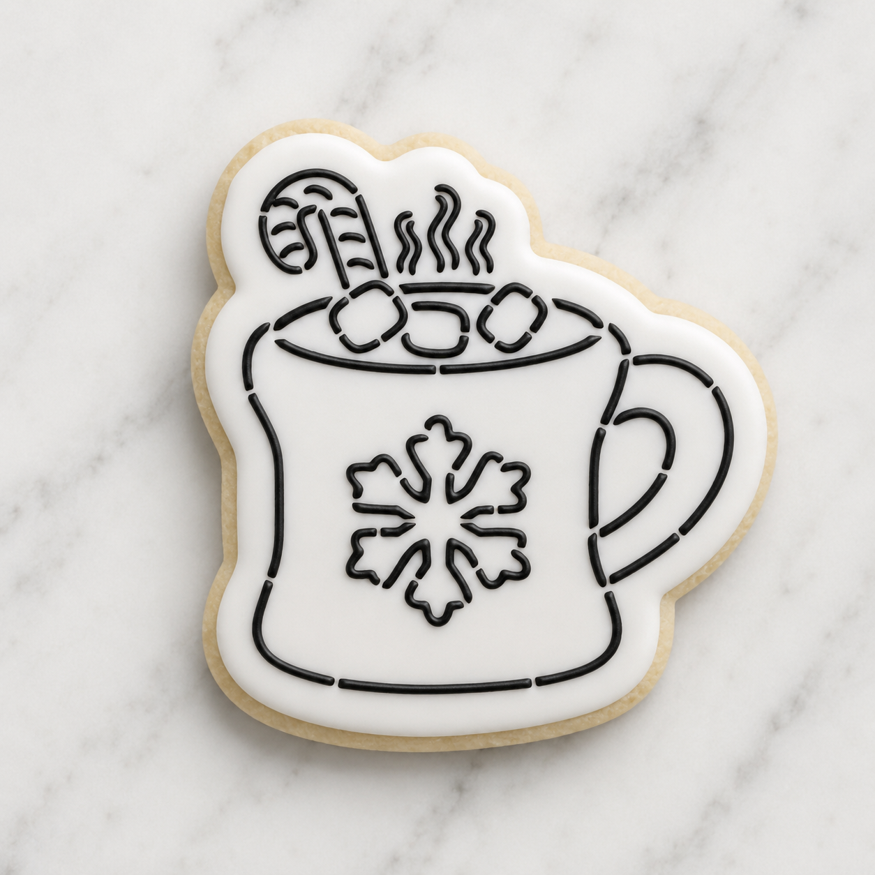 Hot Chocolate Cutter/Stencil bakeartstencil