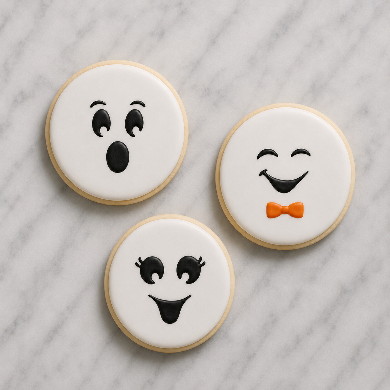 Ghost Faces Stencil Set bakeartstencil