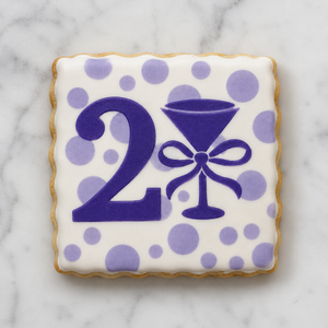 21st Birthday Cookie Stencil bakeartstencil
