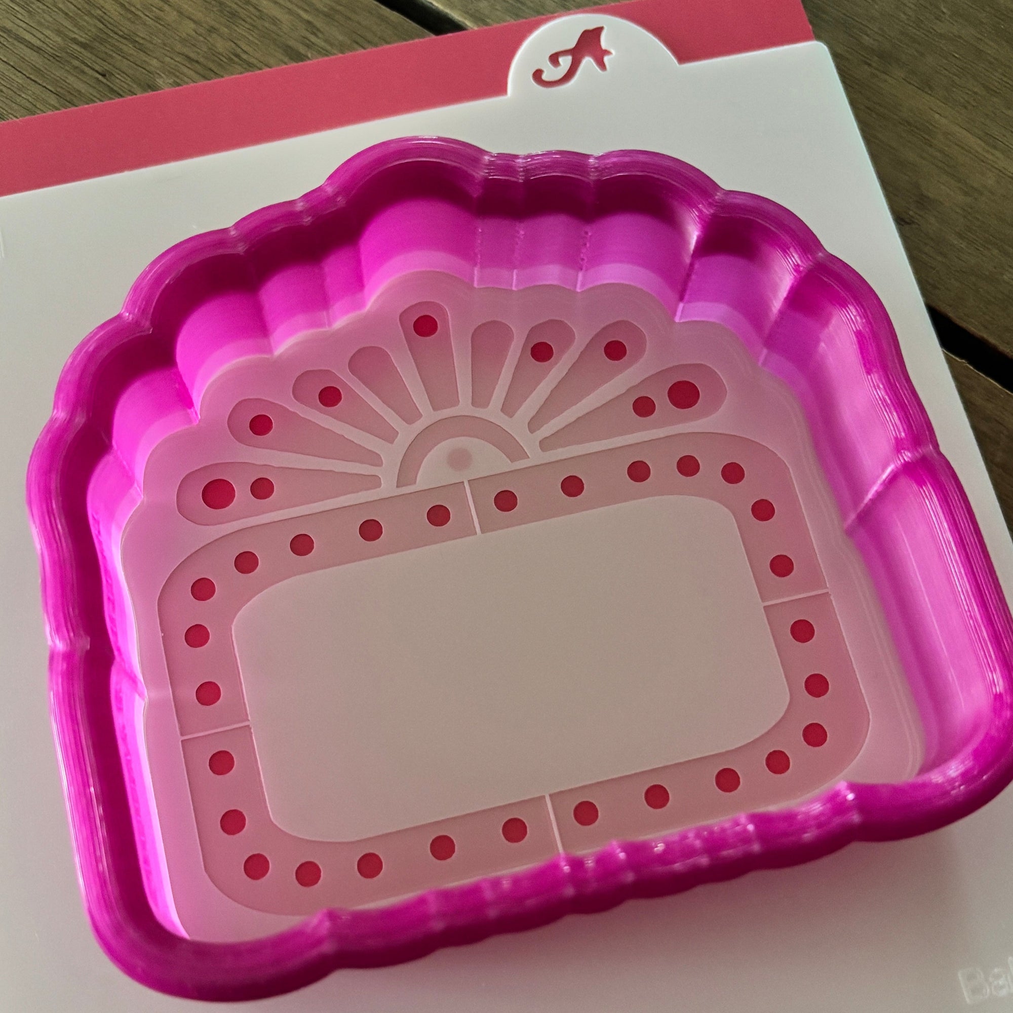 Name in Lights Cookie Cutter & Stencil: Marquee Sign bakeartstencil