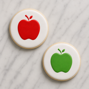 Apple Cookie Stencil bakeartstencil
