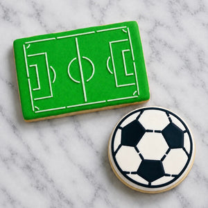 Soccer Field Cookie Stencil bakeartstencil