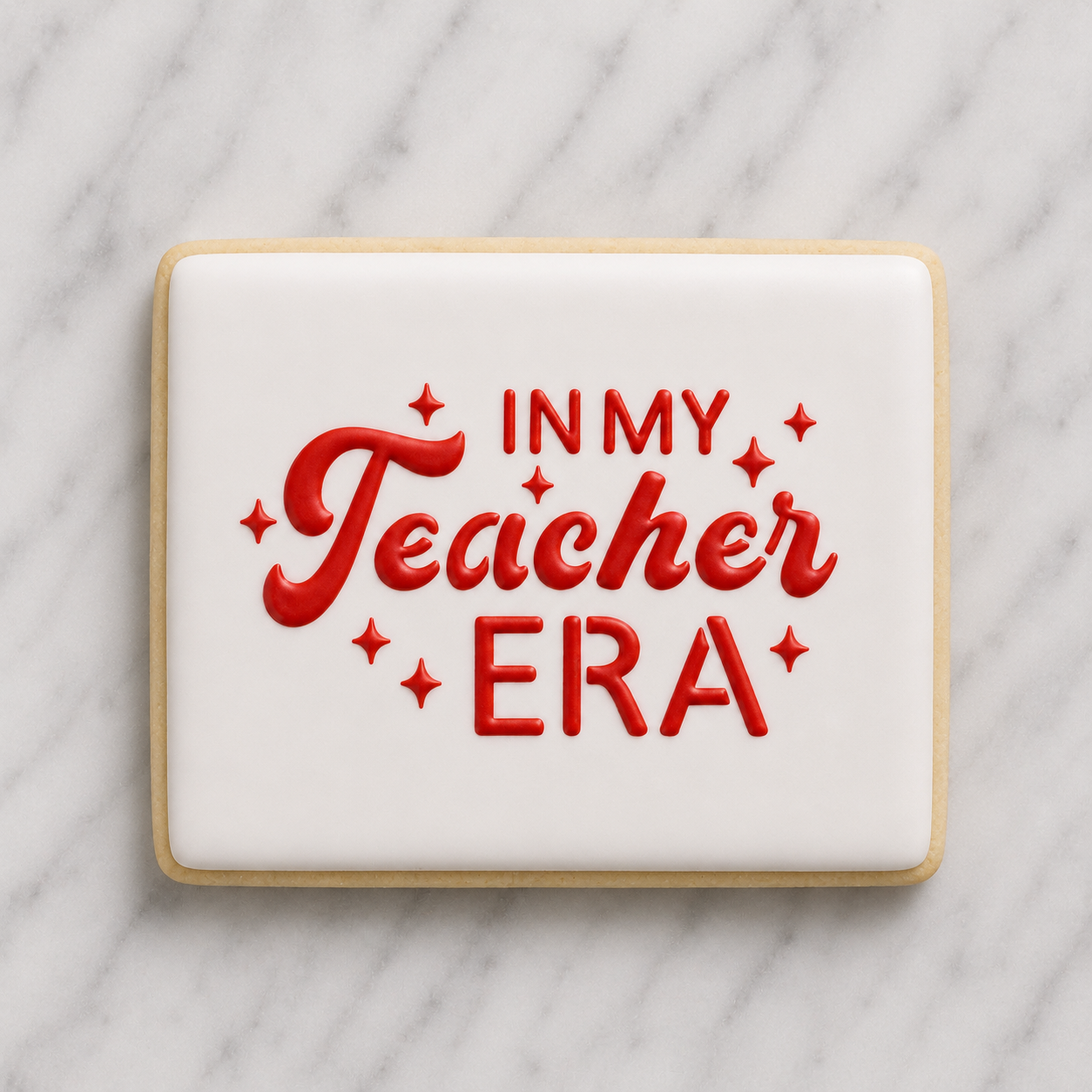 Teacher Era Cookie Stencil bakeartstencil