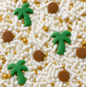Palm Tree and Coconut Sprinkles Stencil bakeartstencil