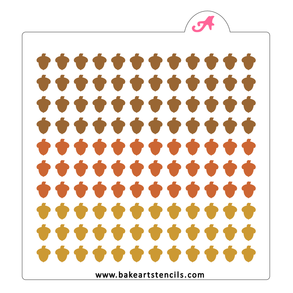 Acorn Sprinkles Stencil bakeartstencil