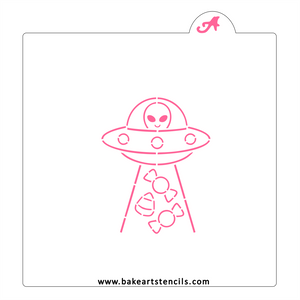 Alien Encounter PYO Cookie Stencil bakeartstencil