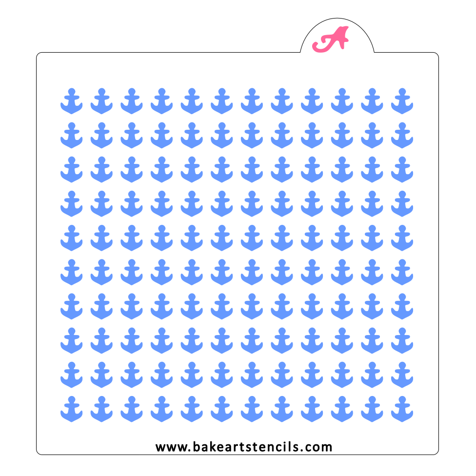 Anchor Sprinkles Stencil bakeartstencil