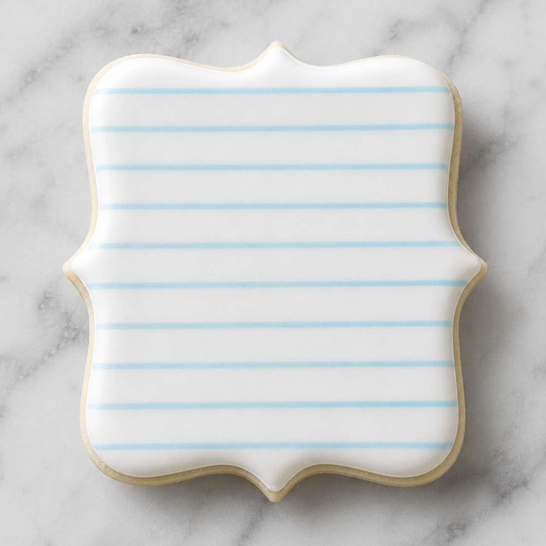 Notebook Paper Lines Cookie Stencil bakeartstencil