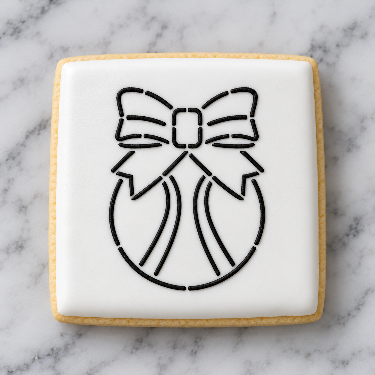 Tennis Bow PYO Stencil bakeartstencil