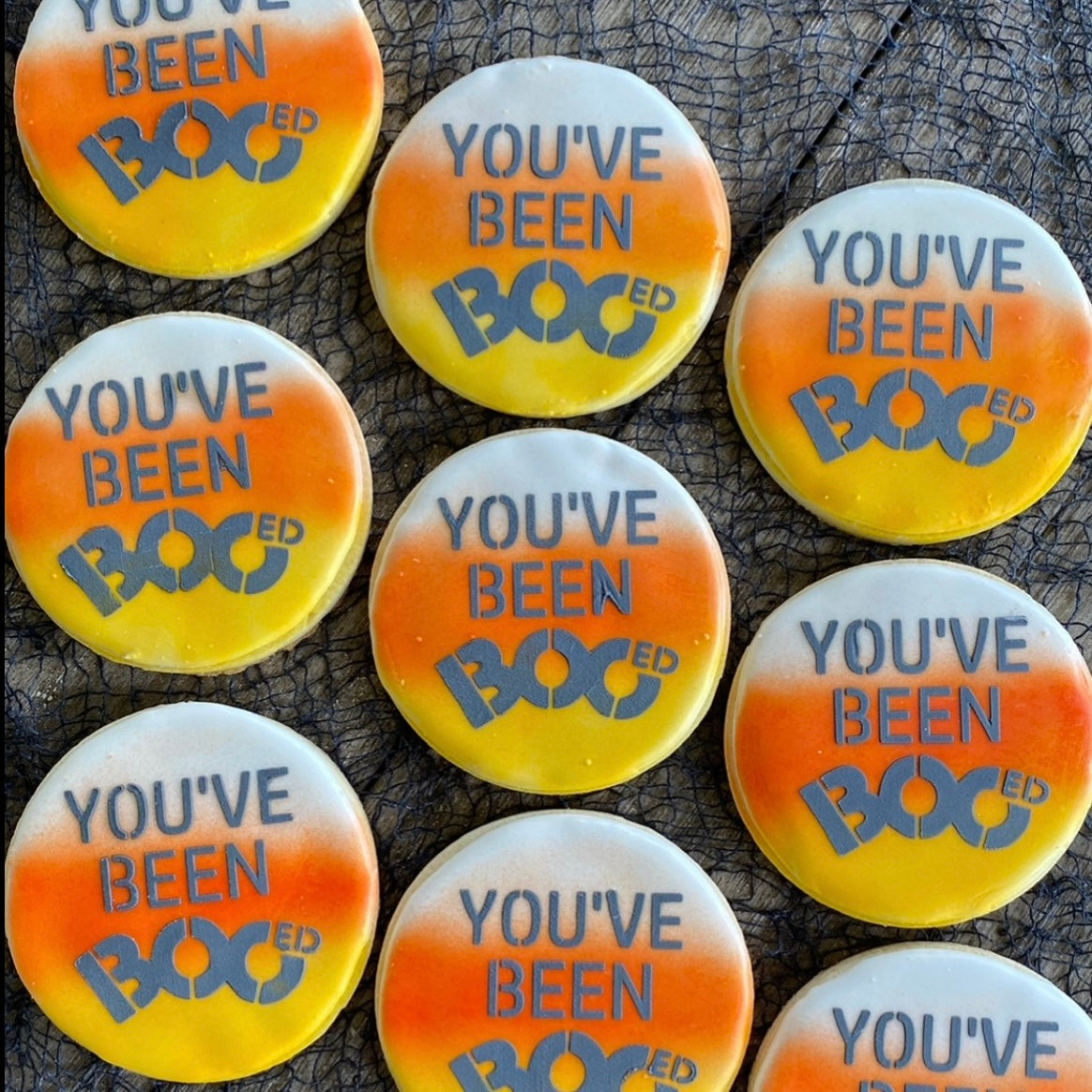 You've Been Booed Cookie Stencil bakeartstencil
