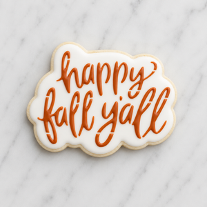 Happy Fall Y'all Cookie Cutter and Stencil Set bakeartstencil