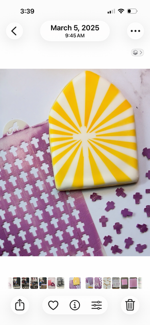Cross Sprinkles Stencil bakeartstencil