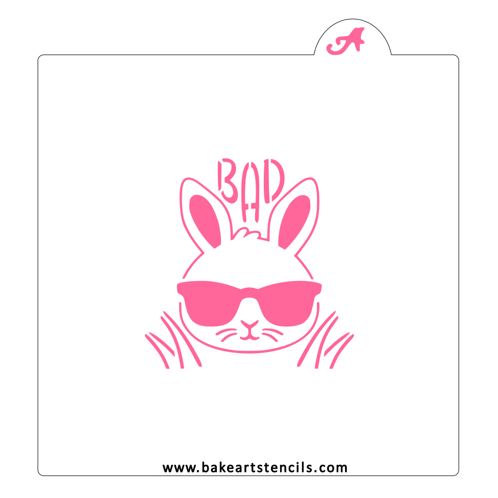 Bad Bunny Cookie Stencil bakeartstencil