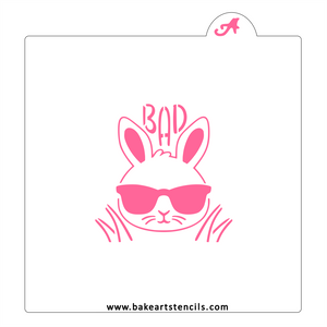 Bad Bunny Cookie Stencil bakeartstencil