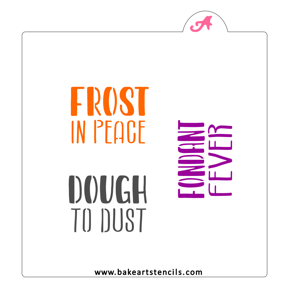 Bakers Halloween Sayings bakeartstencil