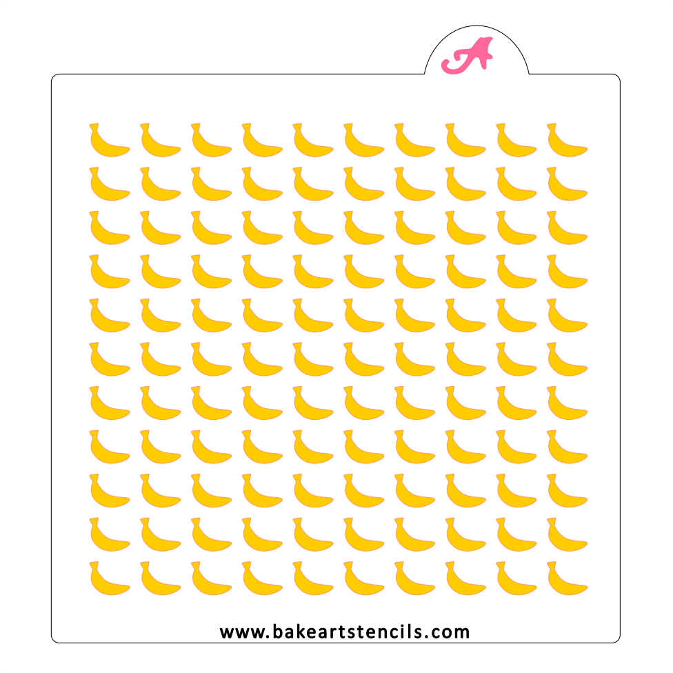 Banana Sprinkles Stencil bakeartstencil