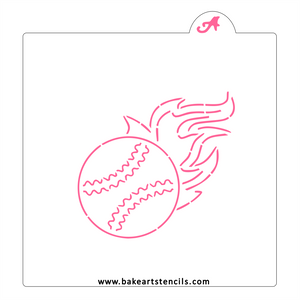 Baseball PYO Stencil bakeartstencil