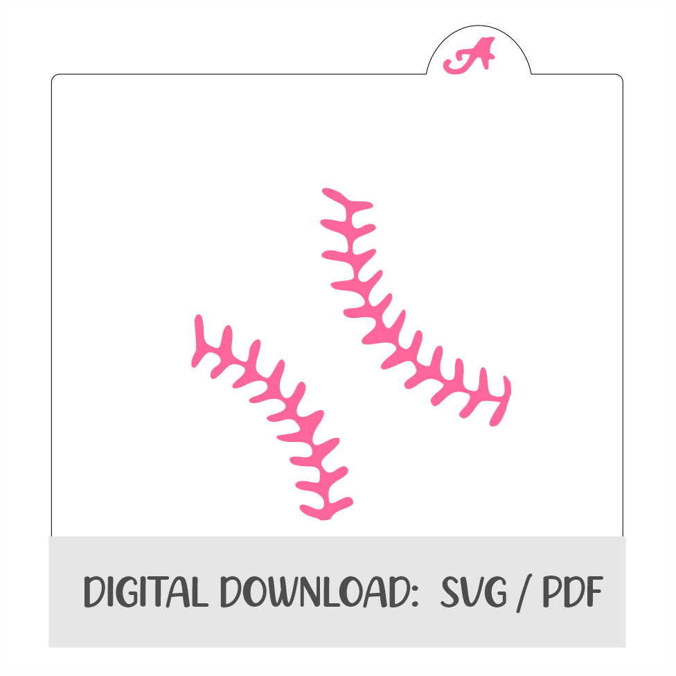 Baseball Digital Download bakeartstencils