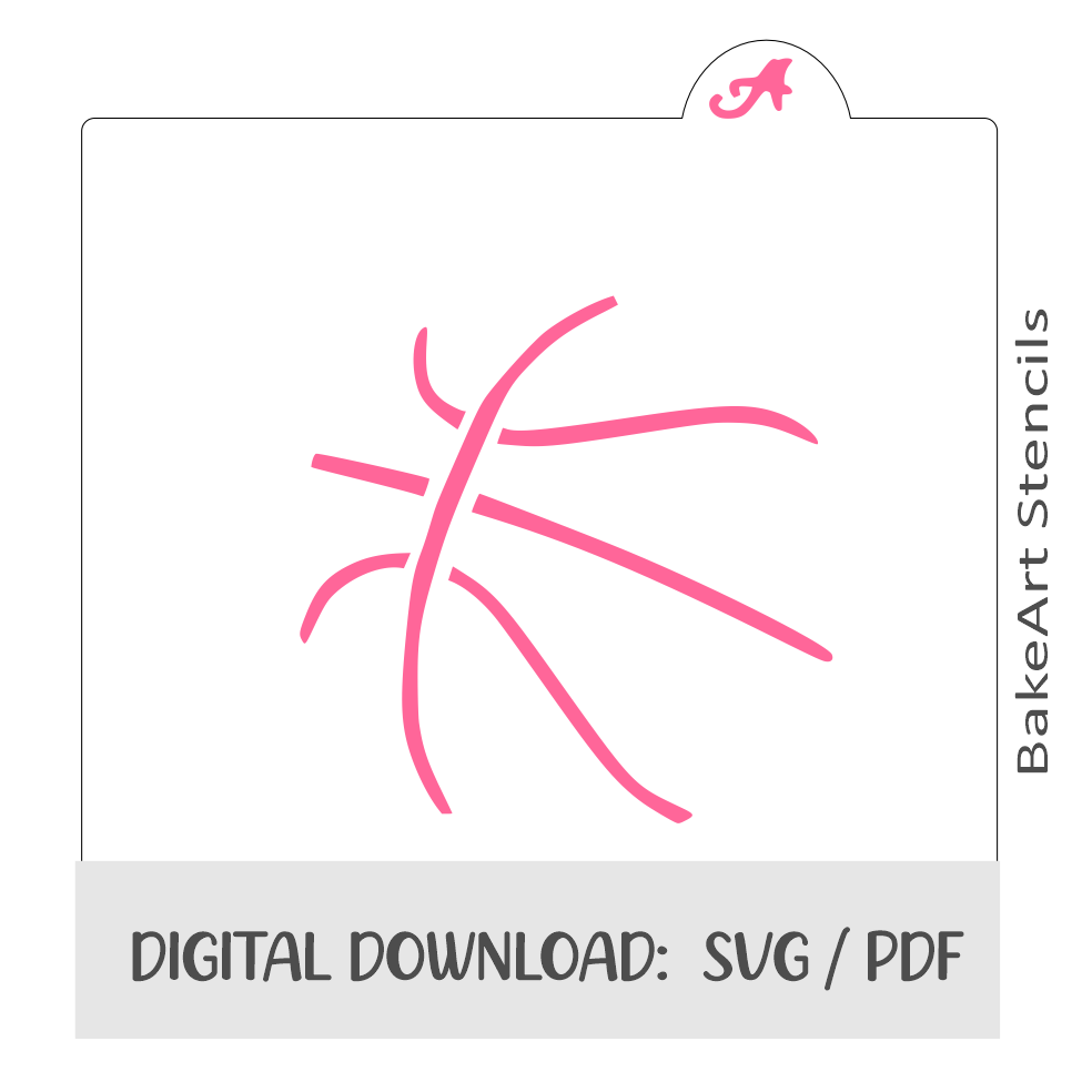 Basketball Digital Download bakeartstencils