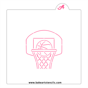 Basketball Hoop PYO Cookie Stencil bakeartstencils