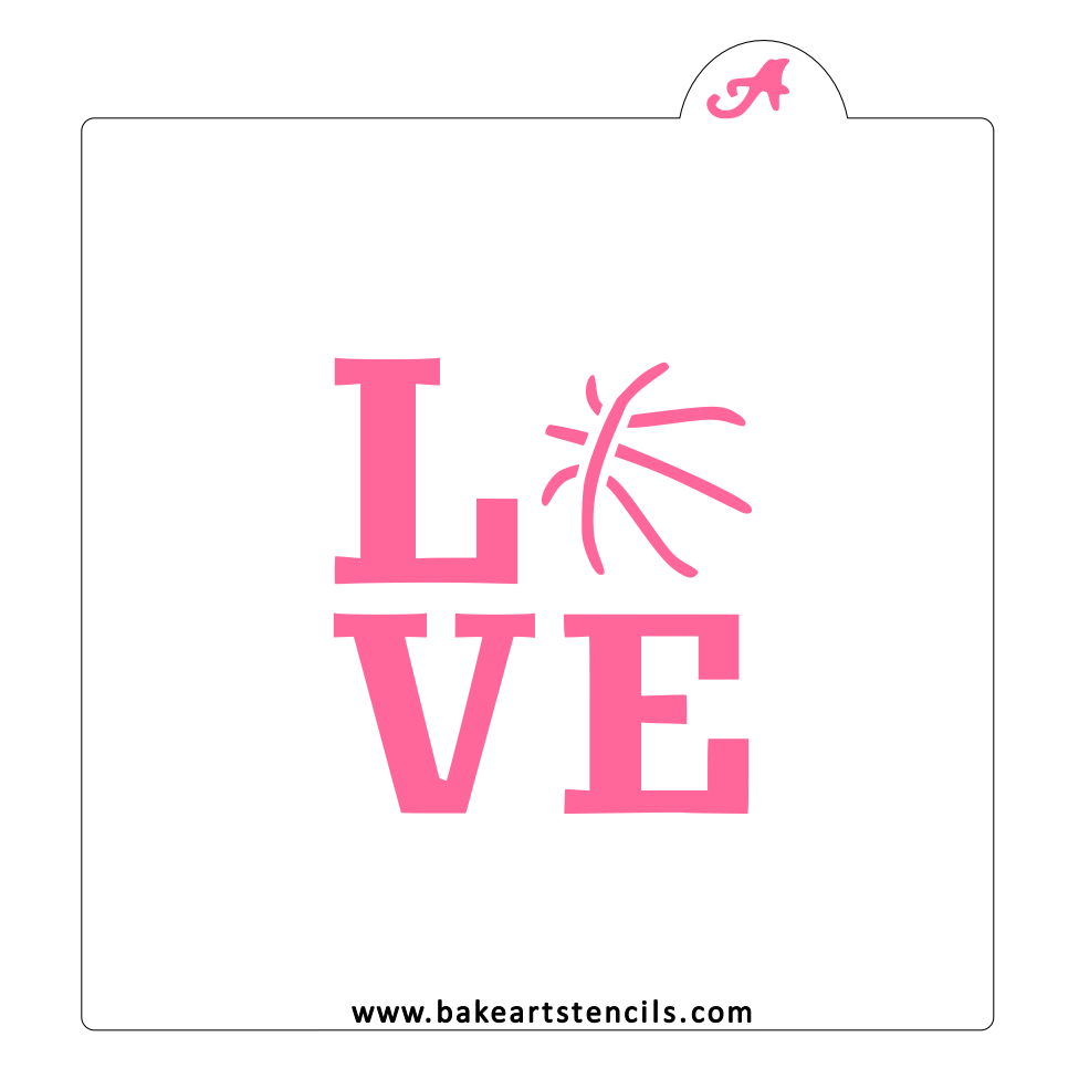 Basketball Love Cookie Stencil bakeartstencil