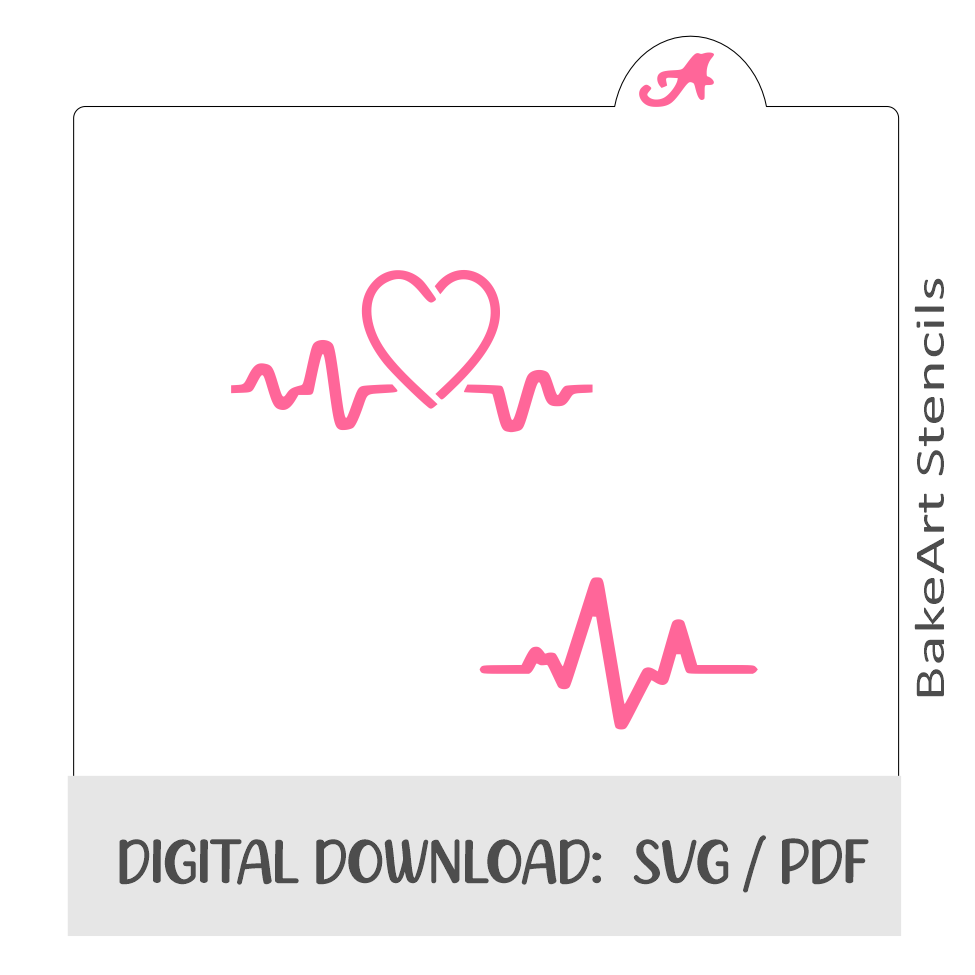 Beating Hearts Digital Download bakeartstencils