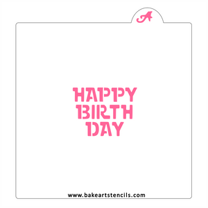 Birthday Battle Cookie Stencil bakeartstencil