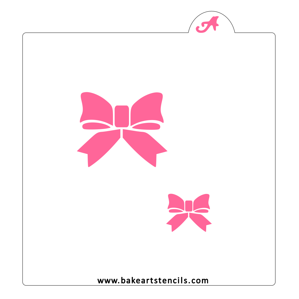 Bow Cookie Stencil bakeartstencil