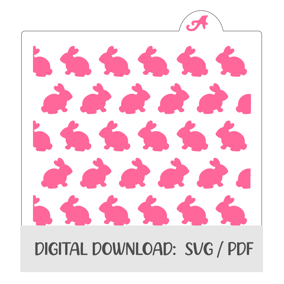 Bunny Hop Digital Download bakeartstencils