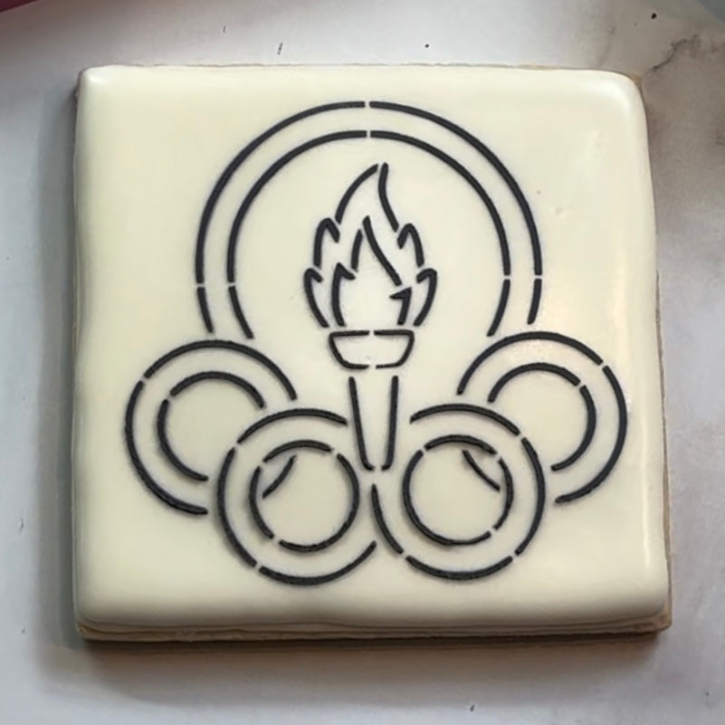 Olympic Games Cookie Stencil - Limited Edition bakeartstencils