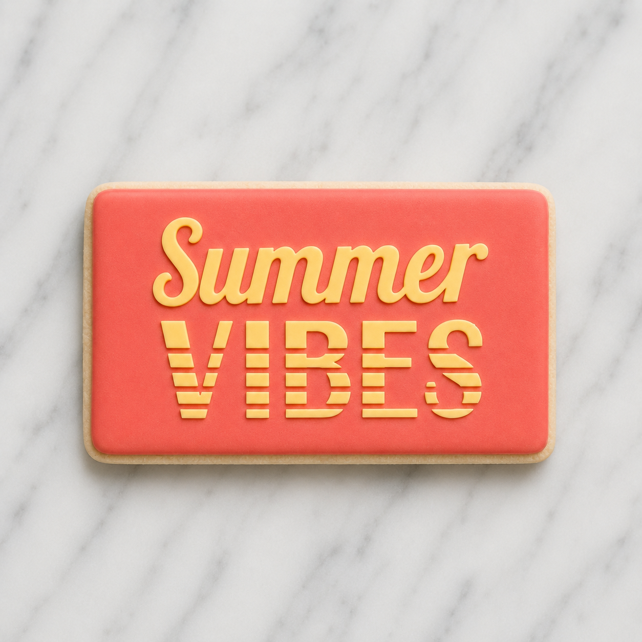 Summer Vibes Cookie Stencil bakeartstencil