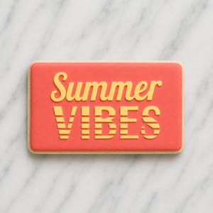 Summer Vibes Cookie Stencil bakeartstencil