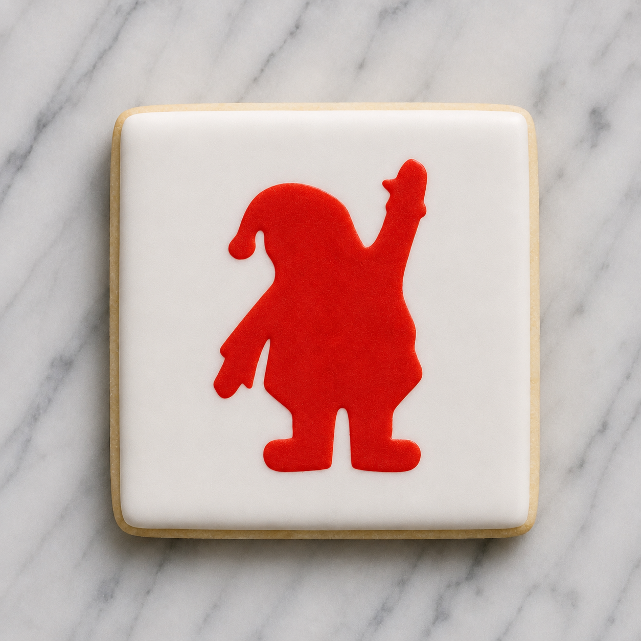Waving Santa Cookie Stencil bakeartstencil