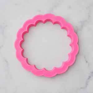 Scalloped Circle Cookie Cutter bakeartstencil